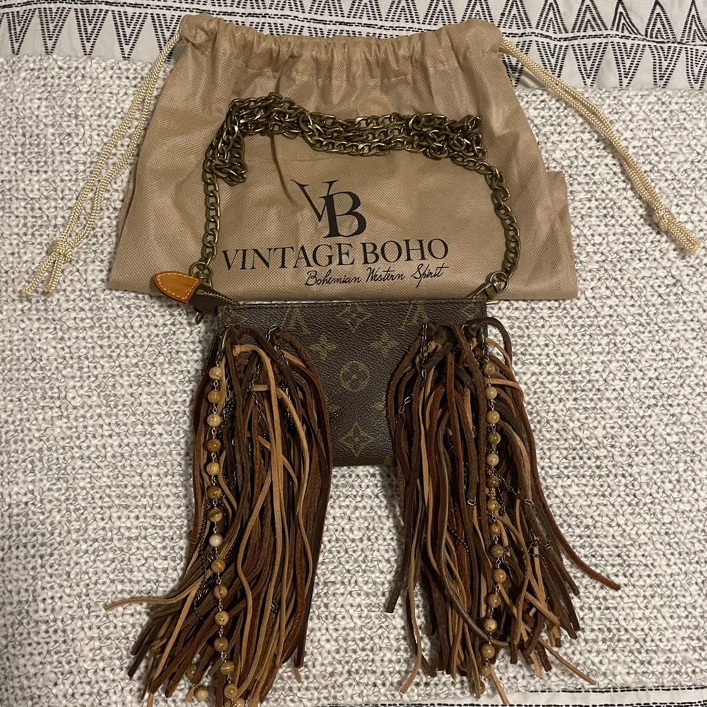 Vintage boho “Wristlet” Louis Vuitton bag